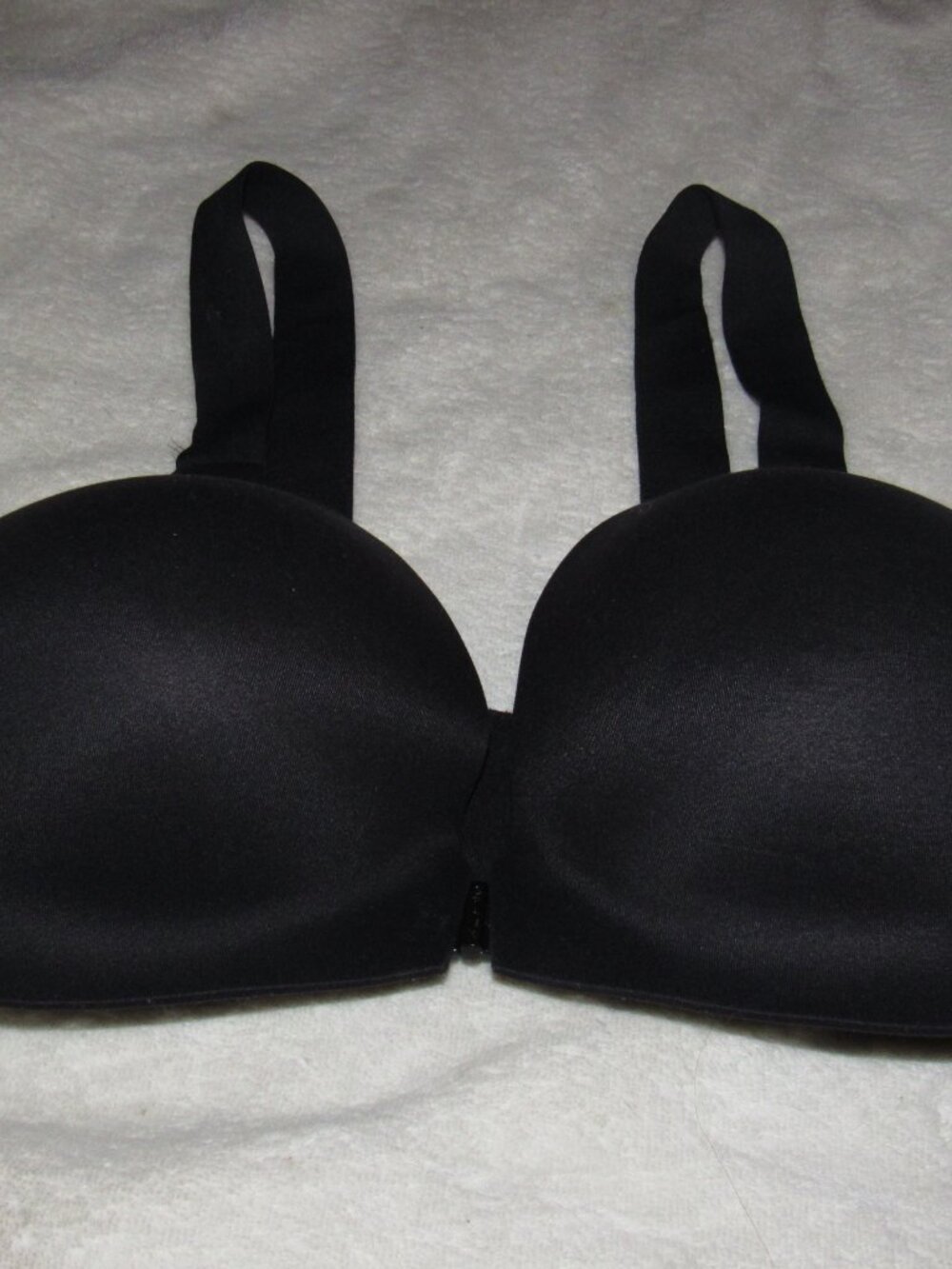 Spanx Black Front Closure Bra Size 36D USED